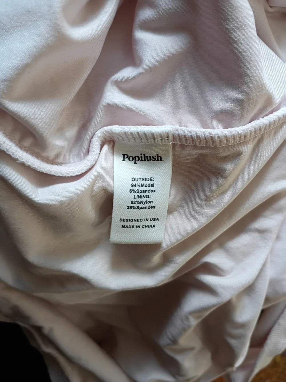 Popilush Lace-Trim Maxi Slip Dress in Pale Pink - Picture 10 of 11
